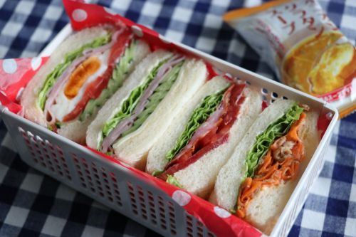 サンドイッチ弁当☆2斤角食